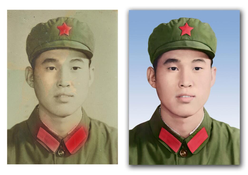 蓬莱镇破损照片修复-18